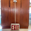 Midcentury Double Sided Exit Sign Pendant Light