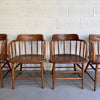Craftsman Oak Fire House Dining Armchairs