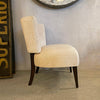 Hollywood Regency Velvet Slipper Chair By Kroehler
