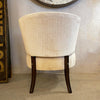 Hollywood Regency Velvet Slipper Chair By Kroehler