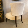 Hollywood Regency Velvet Slipper Chair By Kroehler