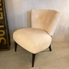 Hollywood Regency Velvet Slipper Chair By Kroehler