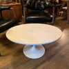 Oval Marble Tulip Base Coffee Table
