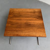 Mid Century Modern Walnut And Steel Coffee Table