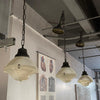 Industrial Holpophane Factory Pendant Lights