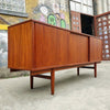 Minimal Scandinavian Modern Teak Credenza