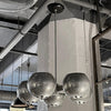 Machine-Age Aluminum Five Arm Chandelier