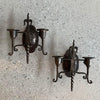 Gothic Revival Cast Iron Candle Wall Sconces