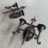 Gothic Revival Cast Iron Candle Wall Sconces