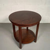 Round Tiered Quarter Sawn Oak Craftsman Table By Stickley