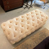 Cream Tufted Ultrasuede Shlomi Haziza Bench