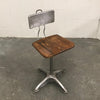 Brushed Steel Drafting Stool