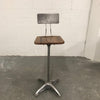Brushed Steel Drafting Stool