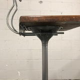 Brushed Steel Drafting Stool
