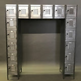 Brushed Steel Locker Unit