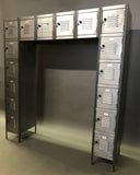 Brushed Steel Locker Unit