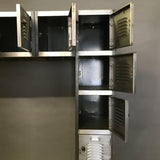 Brushed Steel Locker Unit