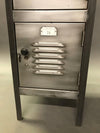 Brushed Steel Locker Unit