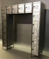 Brushed Steel Locker Unit