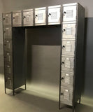 Brushed Steel Locker Unit