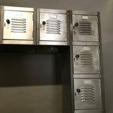 Brushed Steel Locker Unit
