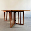 Mid Century Modern Birch Drop Leaf Dining Table