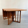 Mid Century Modern Birch Drop Leaf Dining Table