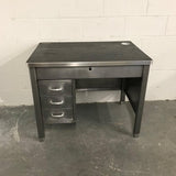 Industrial Brushed Steel Military Desk
