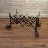 Copper Oxide Steel Coffee Table