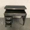 Industrial Brushed Steel Military Desk