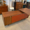 George Nelson For Herman Miller Executive Desk With Credenza Return