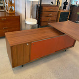George Nelson For Herman Miller Executive Desk With Credenza Return