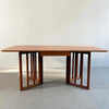 Mid Century Modern Birch Drop Leaf Dining Table