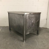 Industrial Brushed Steel Military Desk