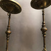 Ornate Milk Glass and Brass Pendants