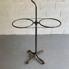 Early 20th Century Industrial Rolling Brushed Steel Transfusion Rack