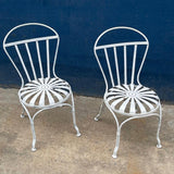 Art Deco Sunburst Garden Chairs By Francois Carré