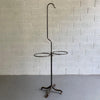 Early 20th Century Industrial Rolling Brushed Steel Transfusion Rack