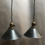 Gunmetal Cone Pendants