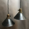 Gunmetal Cone Pendants