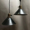 Gunmetal Cone Pendants