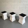 Modernist Geometric Stool Stands