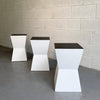 Modernist Geometric Stool Stands