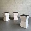 Modernist Geometric Stool Stands
