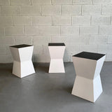 Modernist Geometric Stool Stands