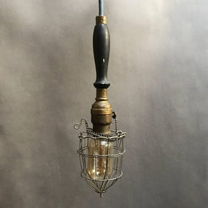 Petite Brass Cage Light