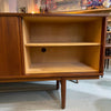 Minimal Scandinavian Modern Teak Credenza