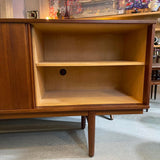 Minimal Scandinavian Modern Teak Credenza