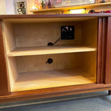 Minimal Scandinavian Modern Teak Credenza