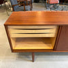 Minimal Scandinavian Modern Teak Credenza